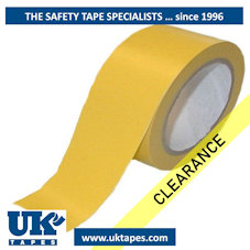 Yellow PVC self-adhesive tape