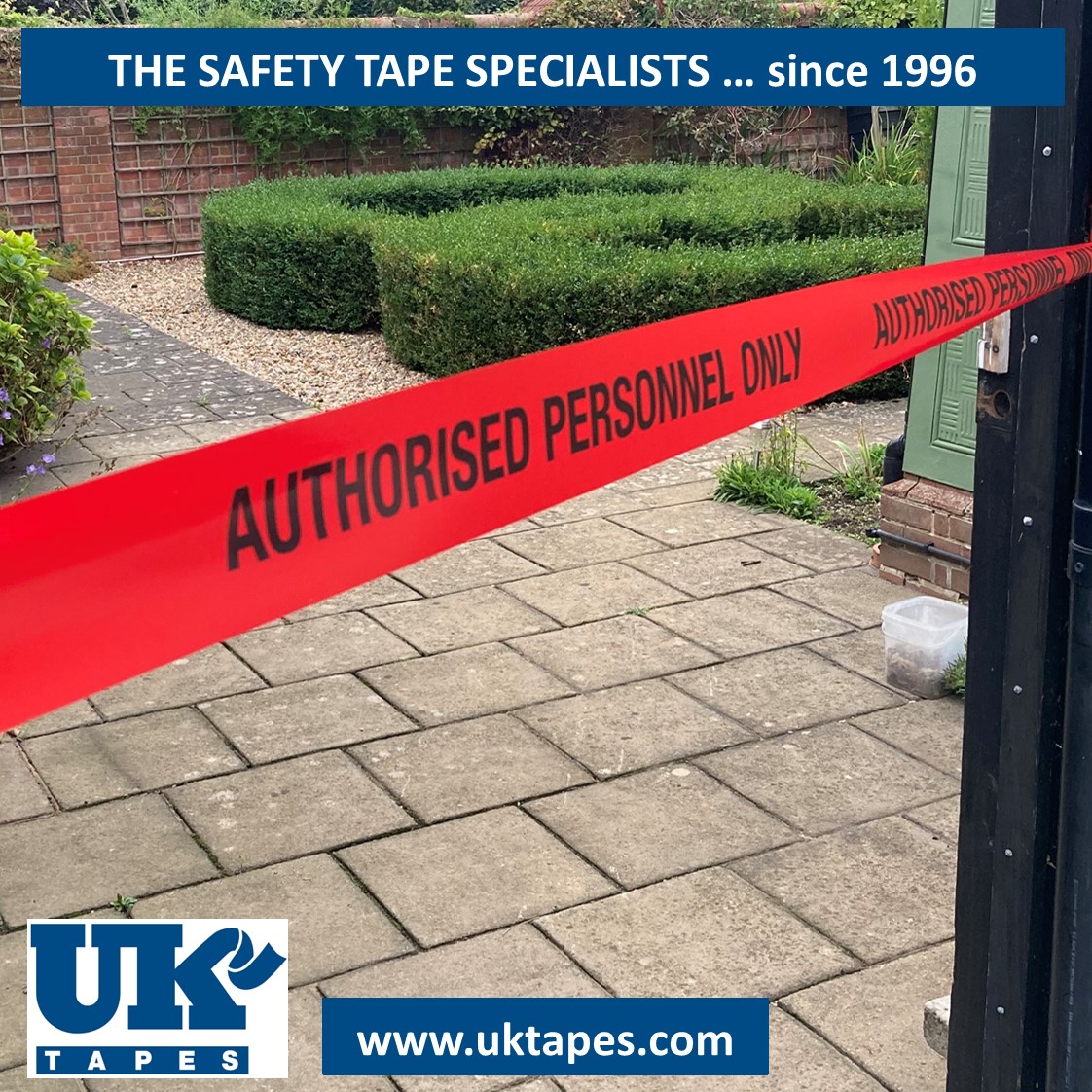 AUTHORISED PERSONNEL ONLY barrier tape (200M)