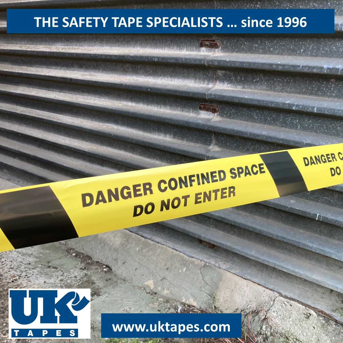 DANGER CONFINED SPACE DO NOT ENTER barrier tape (200M)