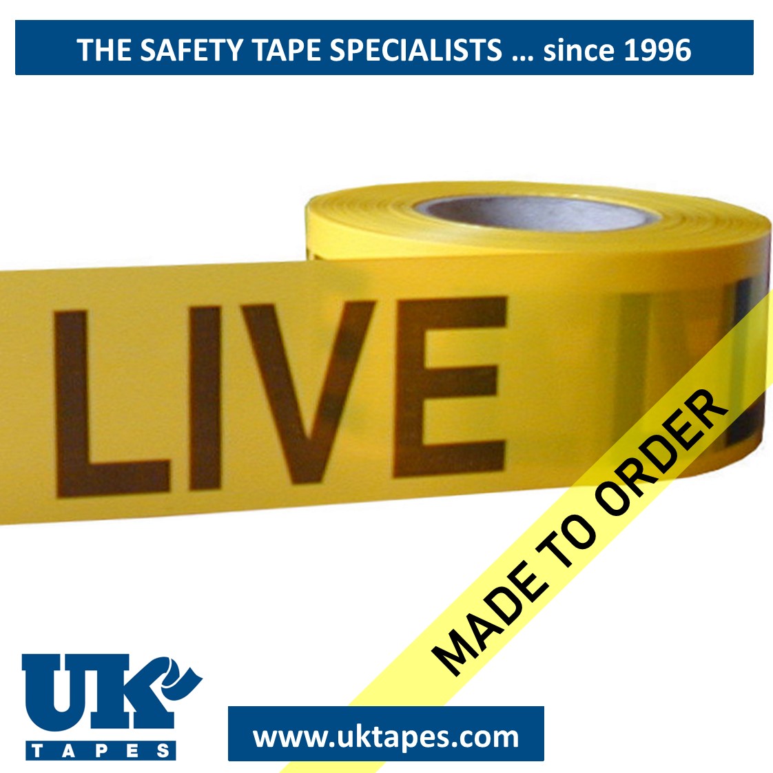 LIVE LIVE LIVE barrier tape (200M)