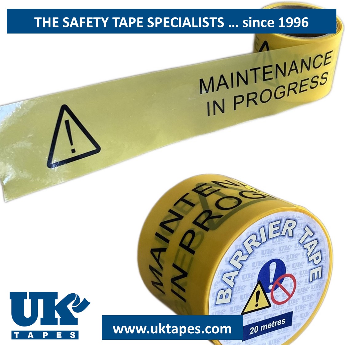 MAINTENANCE IN PROGRESS barrier tape (20M)