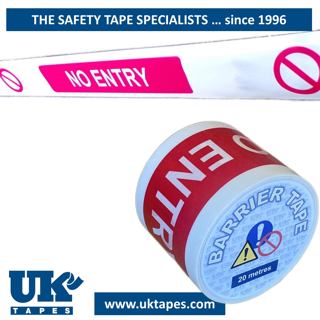 NO ENTRY barrier tape (20M)