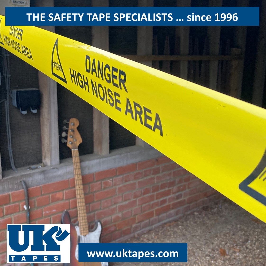 DANGER HIGH NOISE AREA barrier tape (200M)