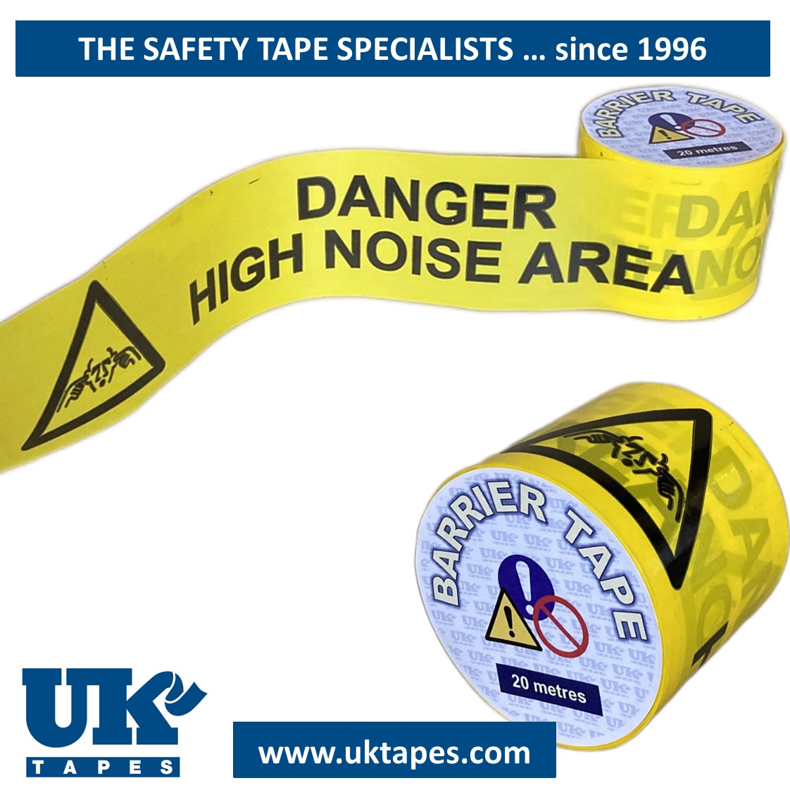 HIGH NOISE AREA barrier tape (20M)
