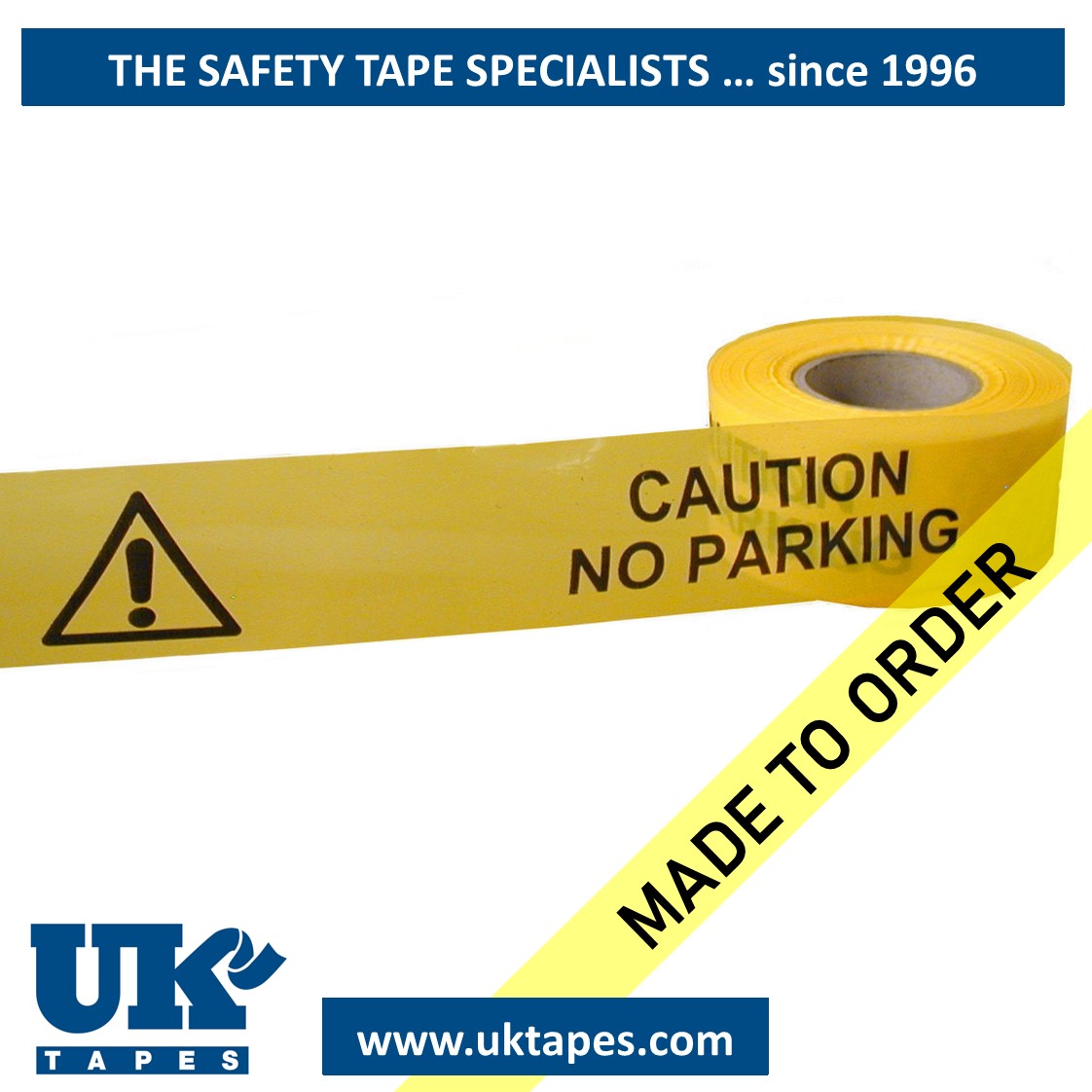 CAUTION NO PARKING barrier tape (200M)