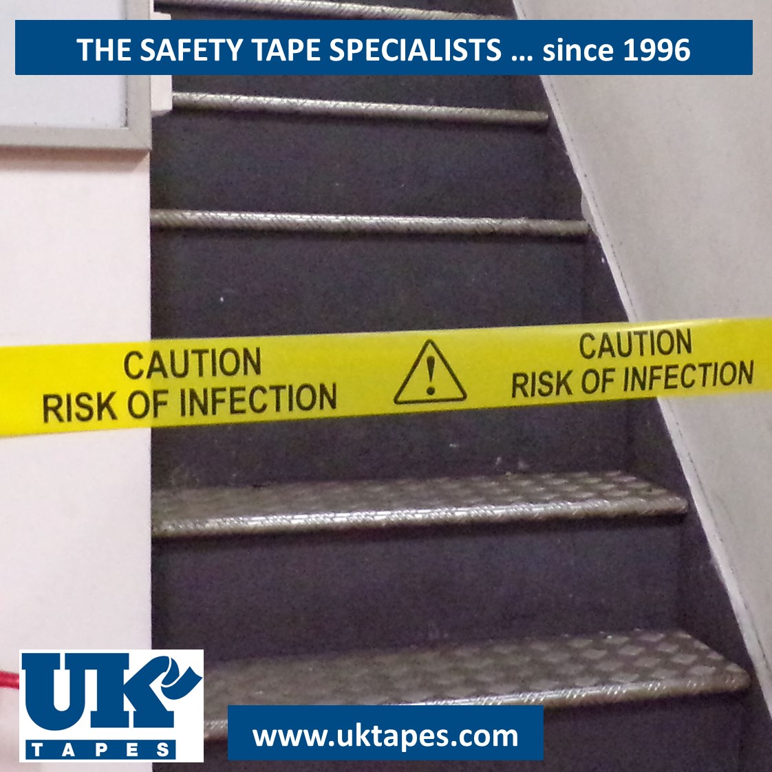 CAUTION RISK OF INFECTION barrier tape (200M)