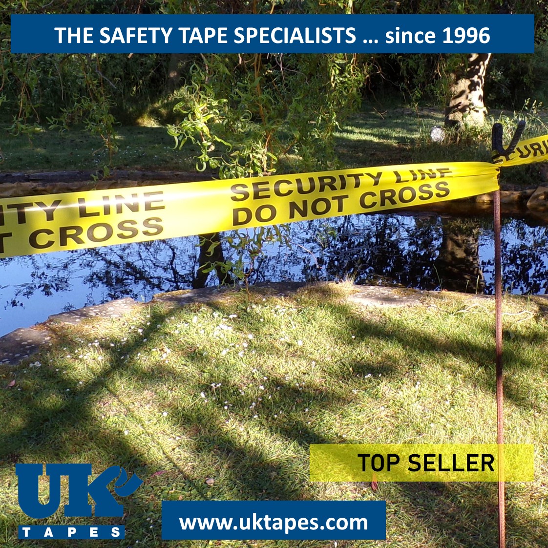 SECURITY LINE DO NOT CROSS barrier tape (200M)