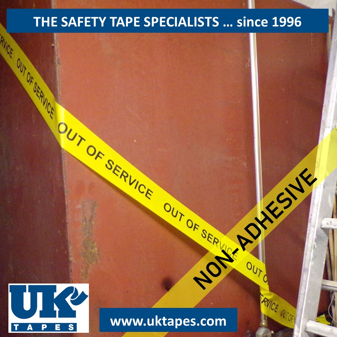 OUT OF SERVICE barrier tape (200M)