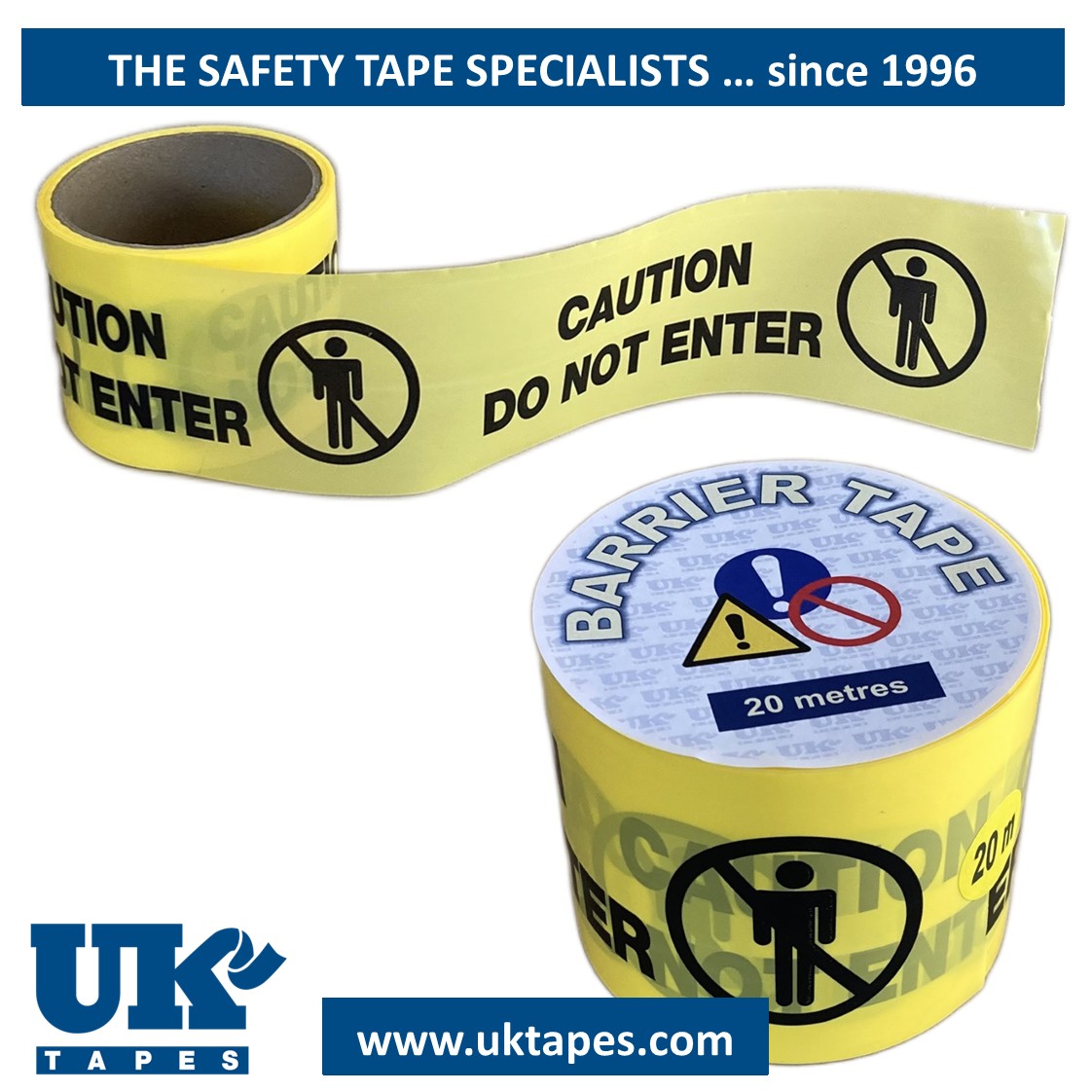 CAUTION DO NOT ENTER barrier tape (20M)