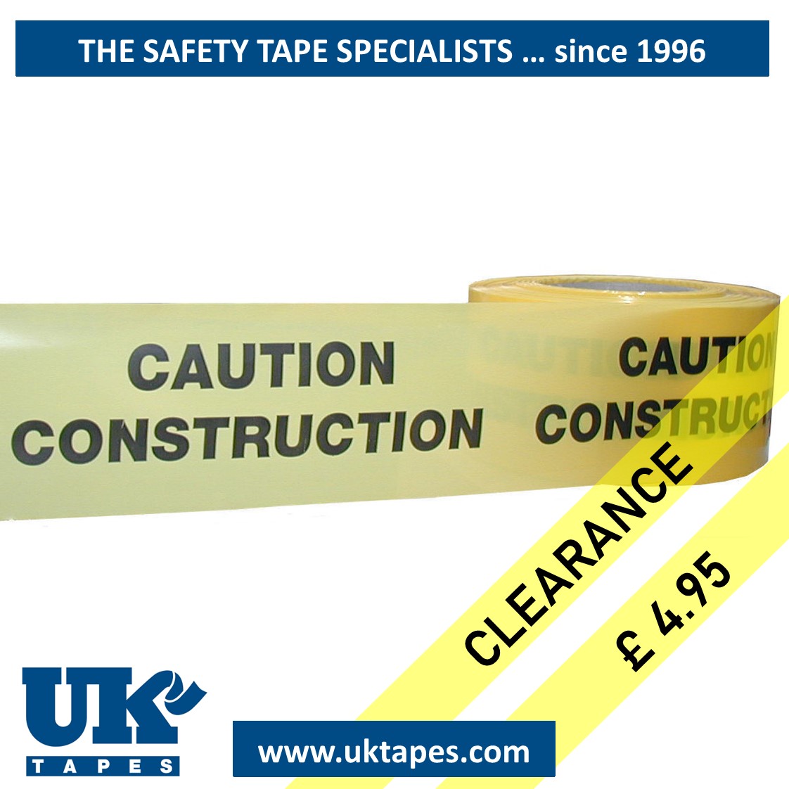 CAUTION CONSTRUCTION barrier tape (200M)