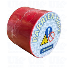 Plain red barrier tape (20M)