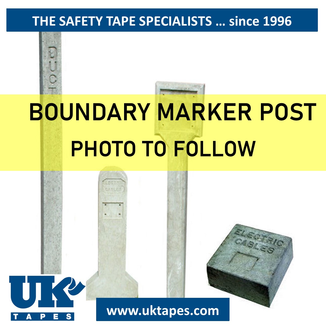 BOUNDARY concrete indicator post