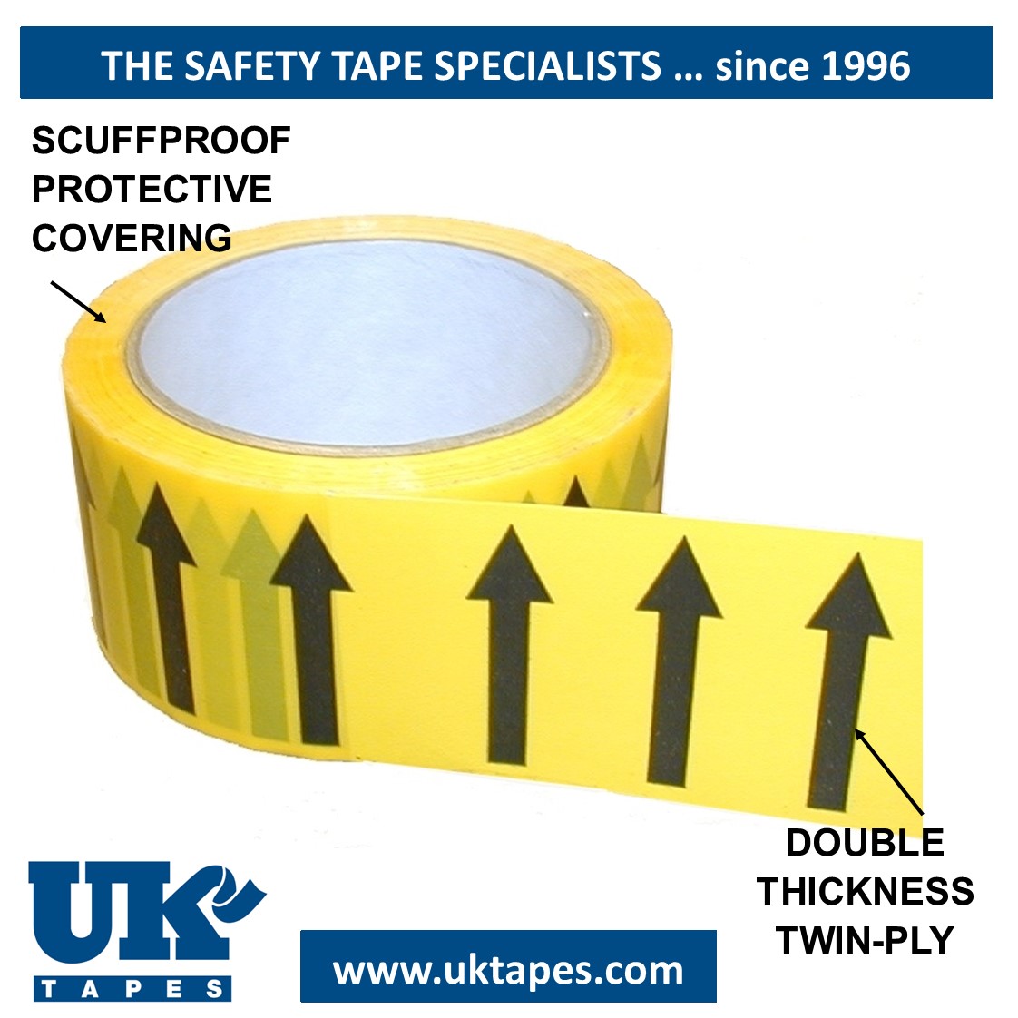 ARROW Marking Tape (primrose yellow)