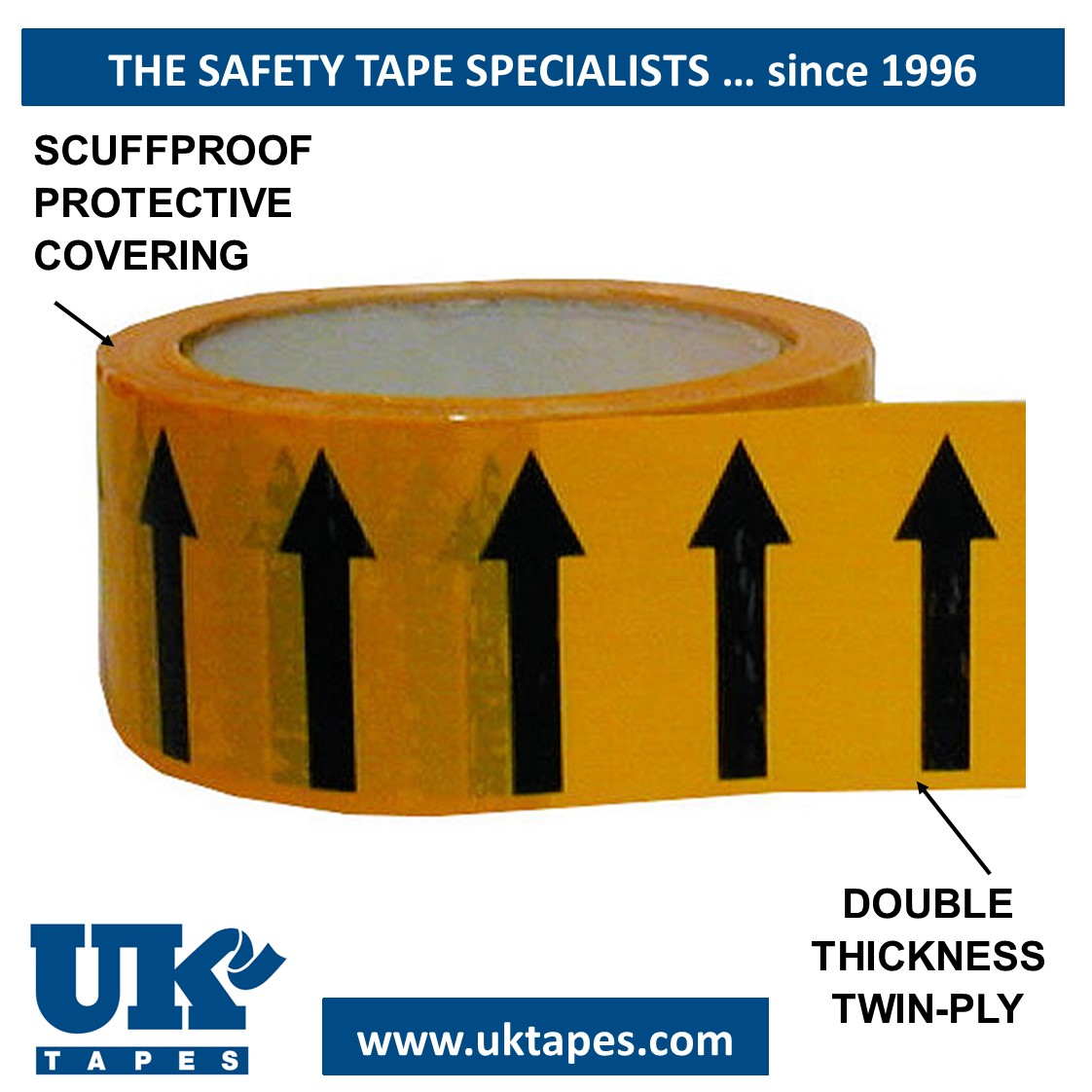 ARROW Marking Tape (yellow)