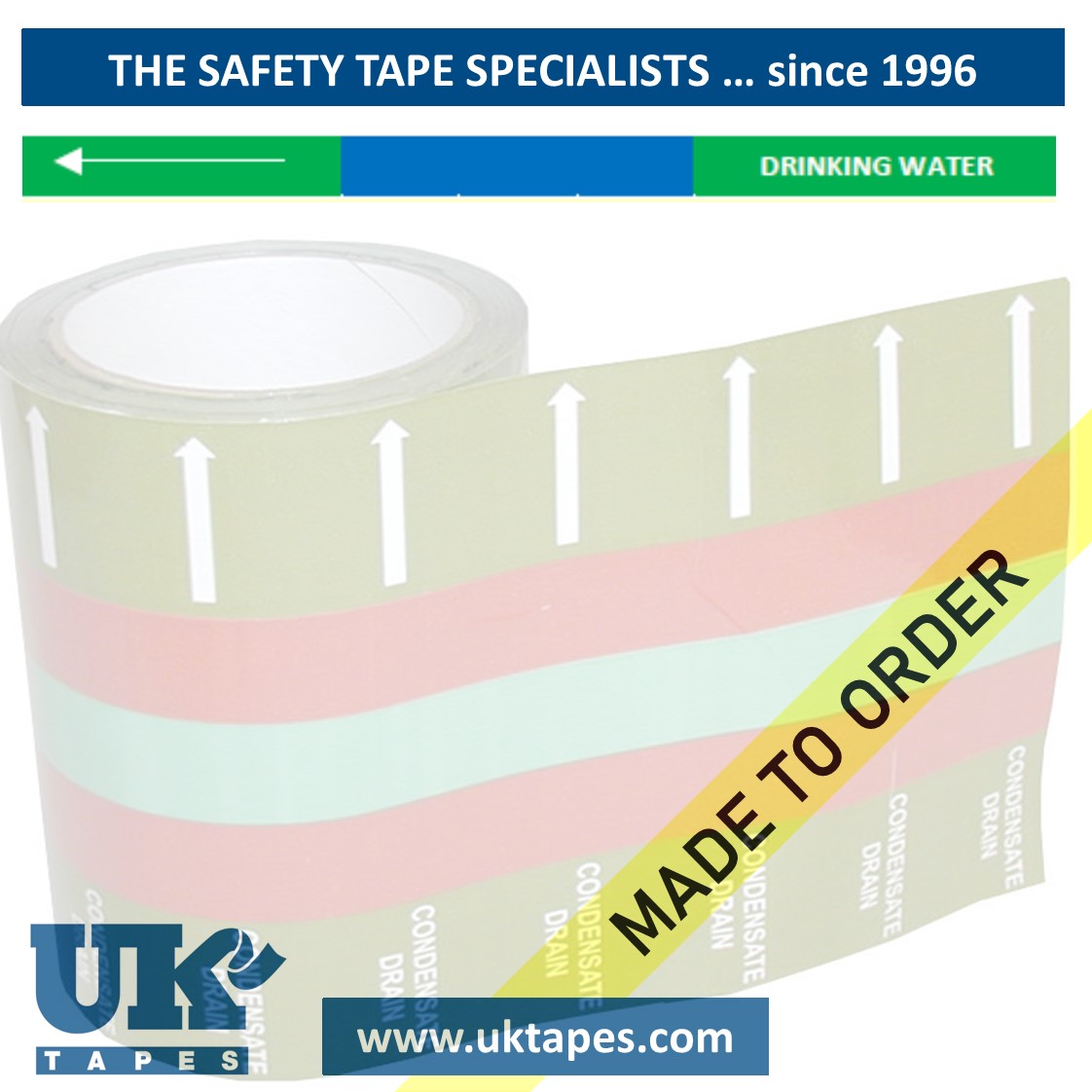 DRINKING WATER self-adhesive pipe banding tape