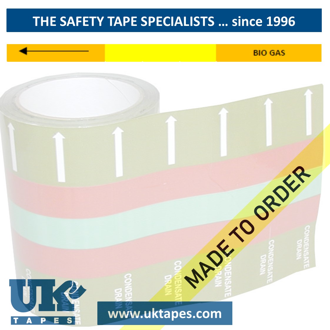 BIOGAS self-adhesive pipe banding tape