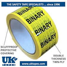BINARY Pipe Marking Tape