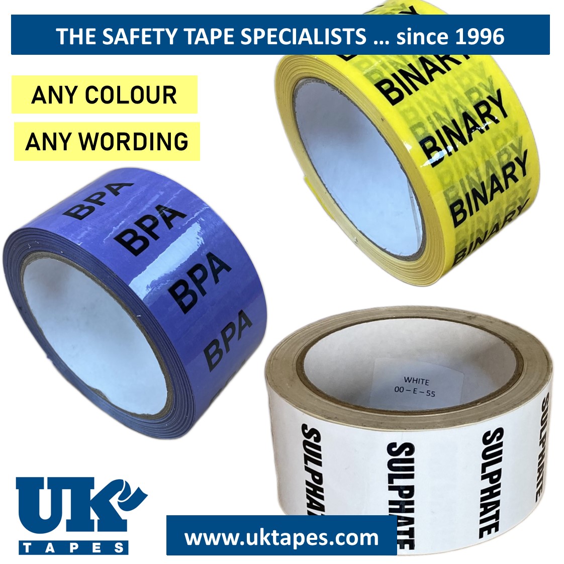 CUSTOM PRINTED pipe marking tape