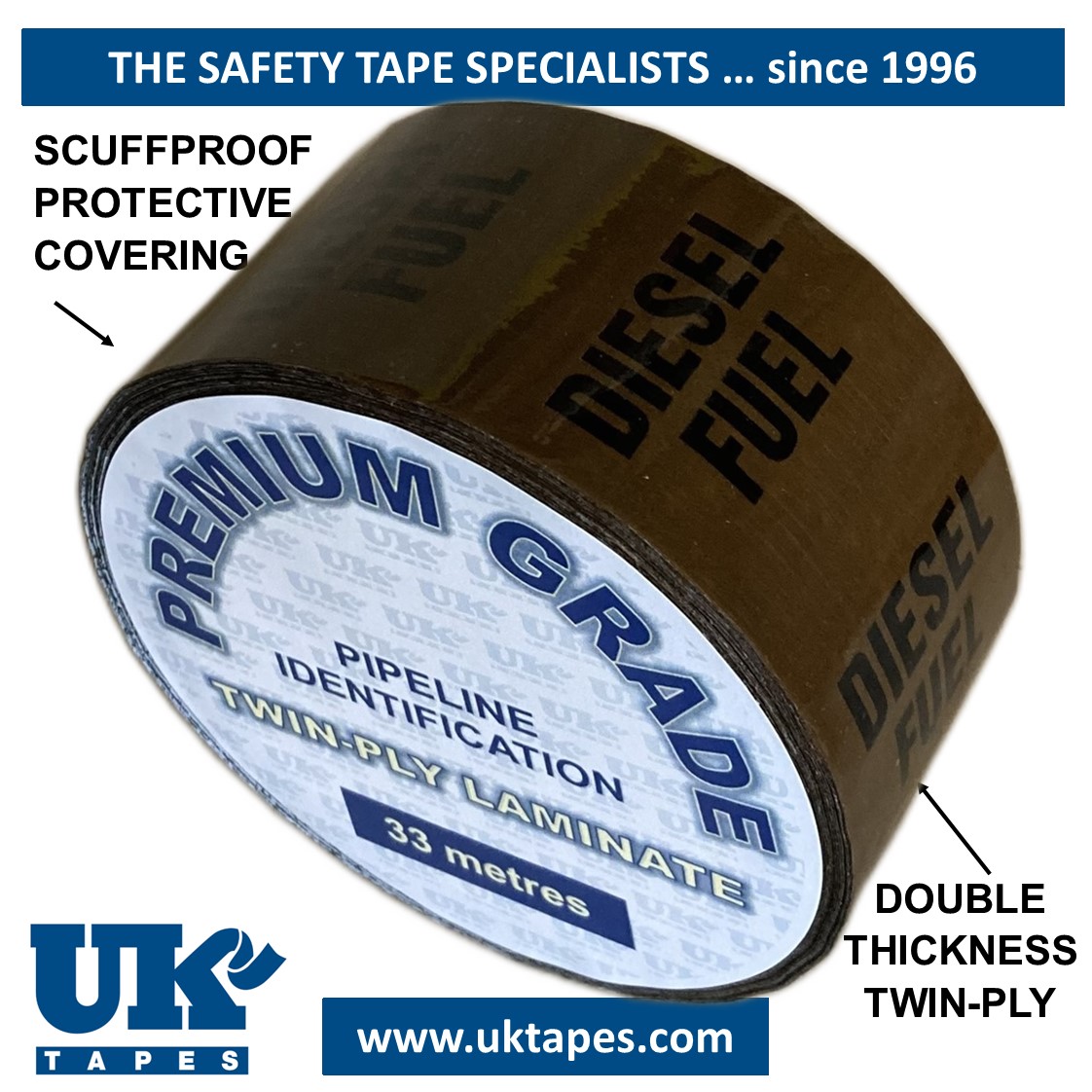 DIESEL FUEL Pipe Marking Tape