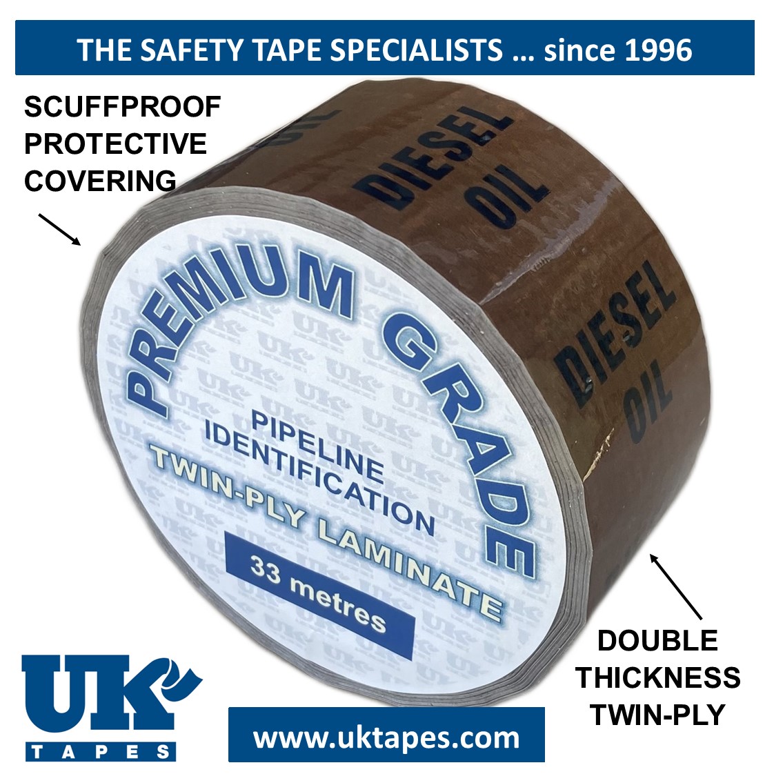 DIESEL OIL Pipe Marking Tape