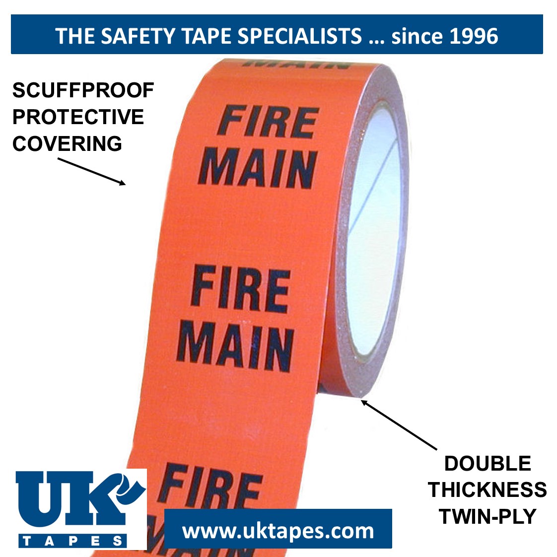 FIRE MAIN Pipe Marking Tape