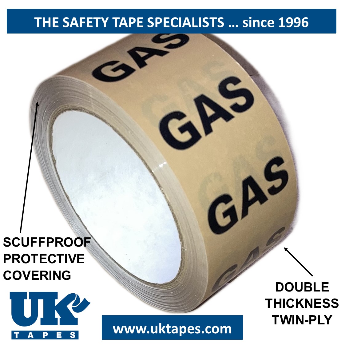 GAS Pipe Marking Tape