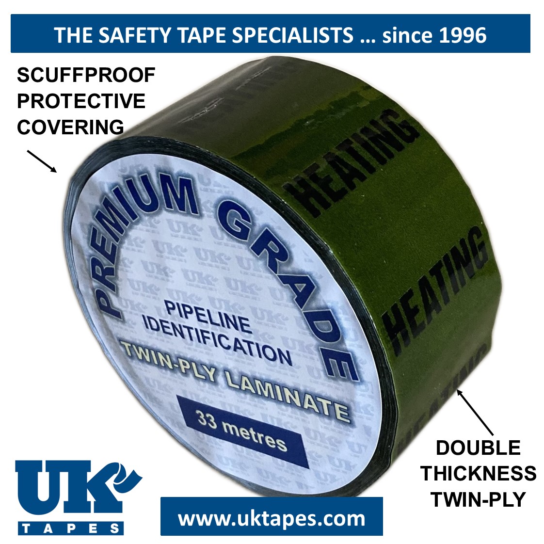 HEATING Pipe Marking Tape