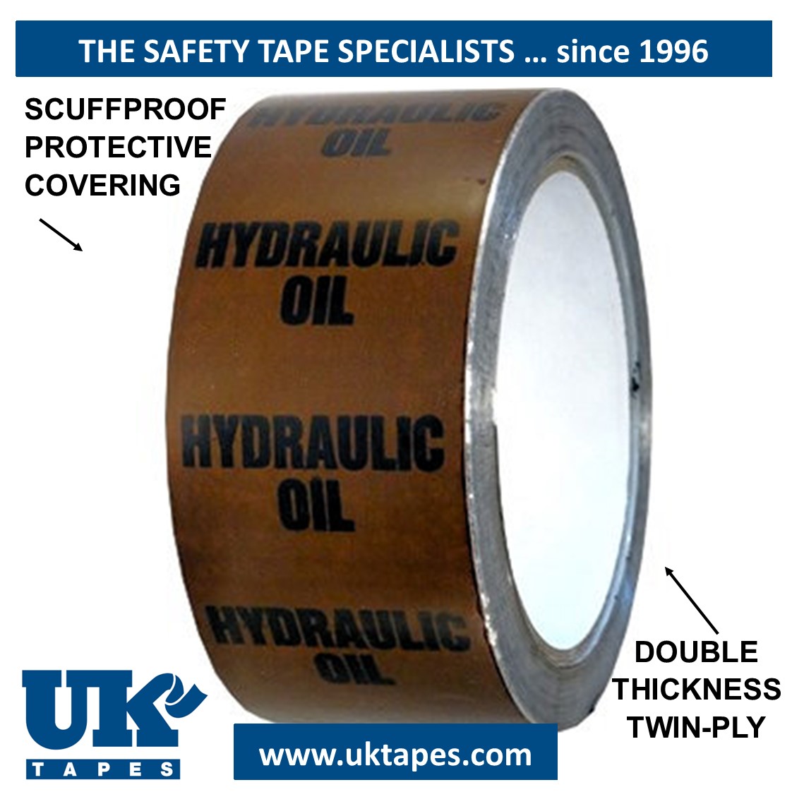 HYDRAULIC OIL Pipe Marking Tape