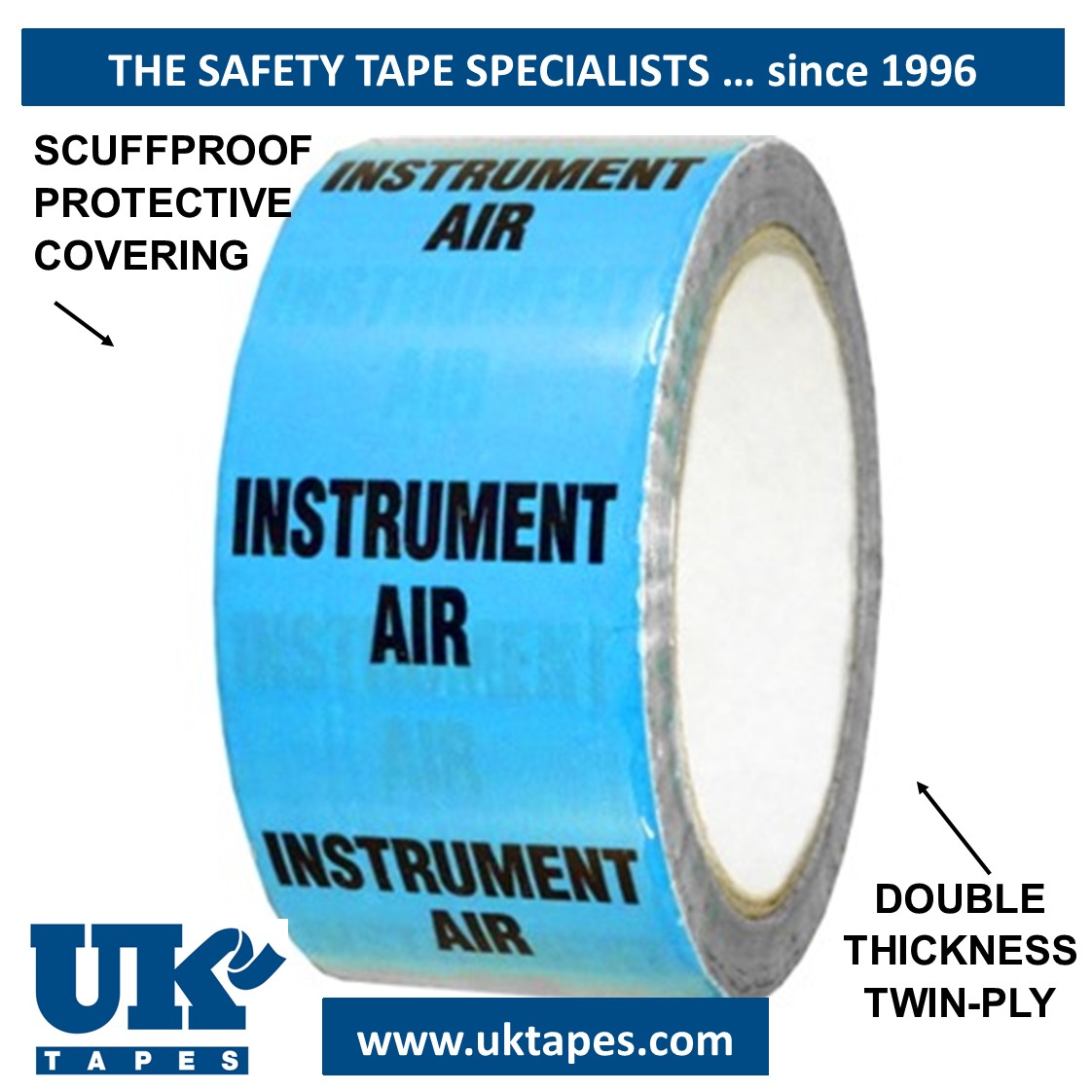 INSTRUMENT AIR Pipe Marking Tape