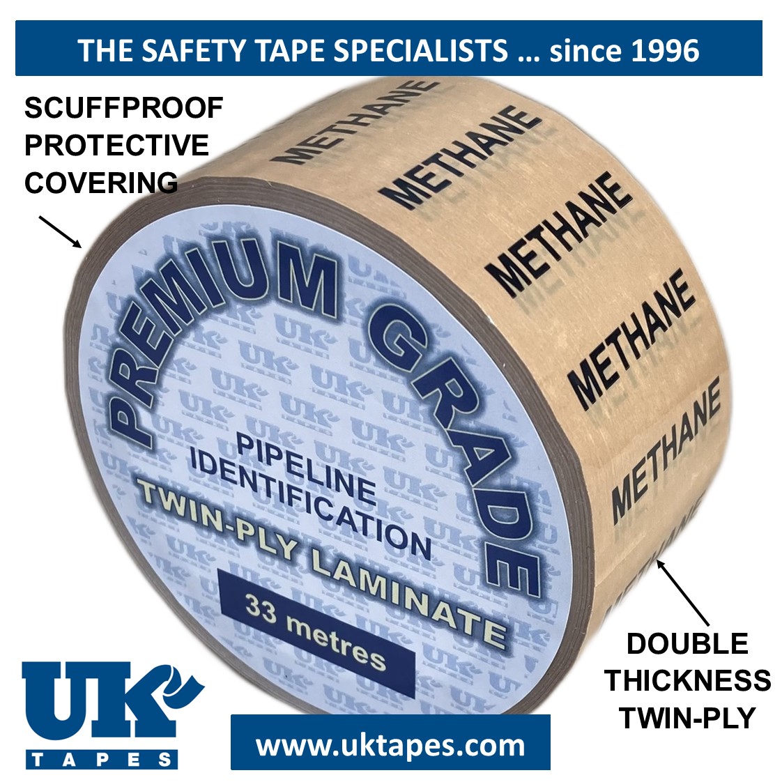METHANE Pipe Marking Tape
