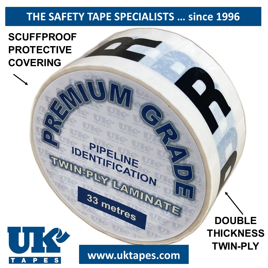 R (for Return) Pipe Marking Tape