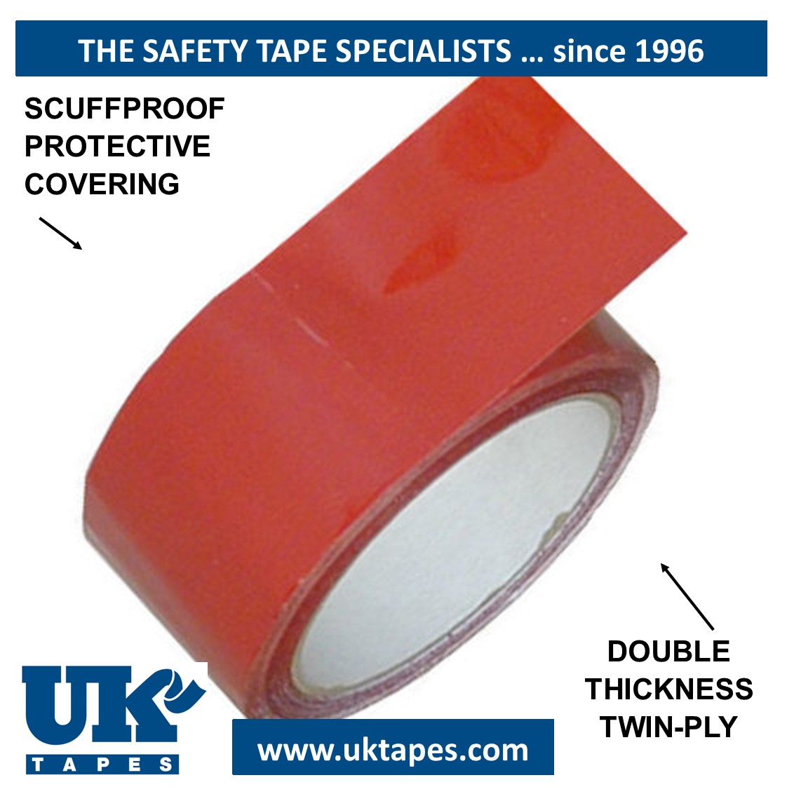 FIRE RED 04-E-53 Pipe Marking Tape