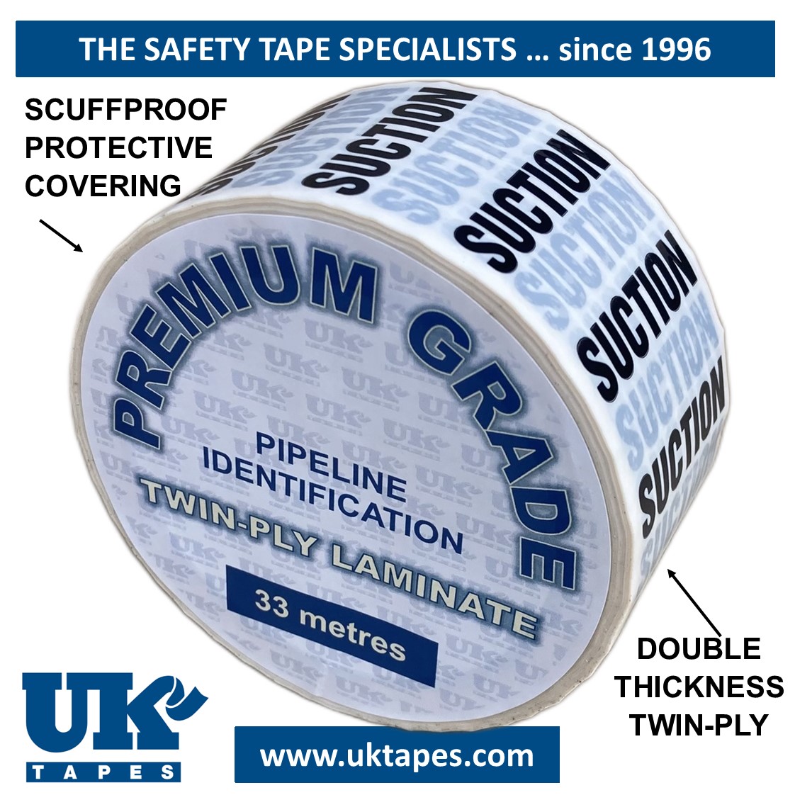 SUCTION Pipe Marking Tape