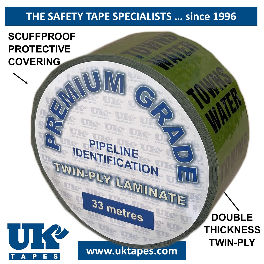 TOWNS WATER Pipe Marking Tape