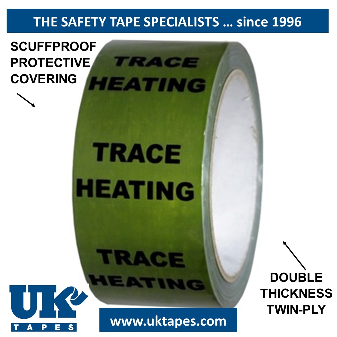 TRACE HEATING Pipe Marking Tape