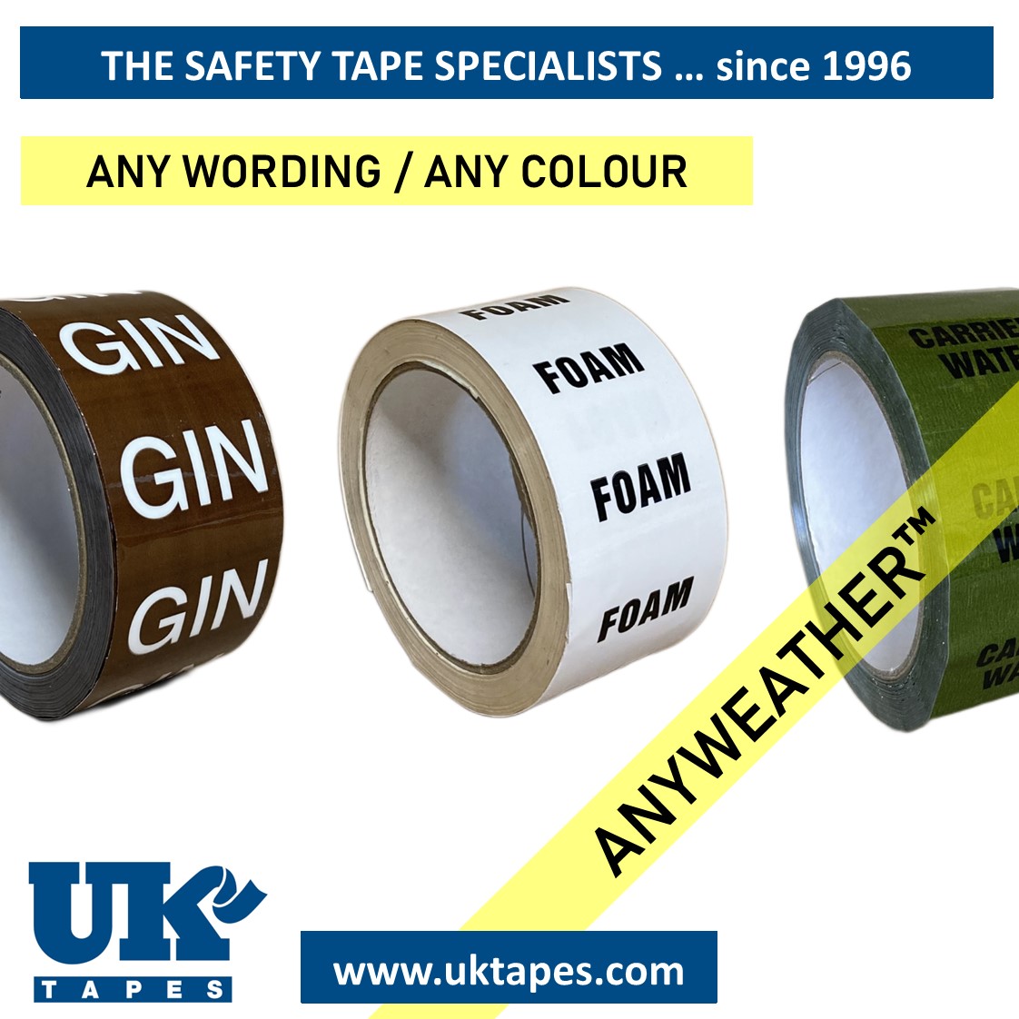 Custom printed ANYWEATHER&trade; (50mm)