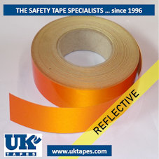 Orange reflective tape  (50mm x 45M)