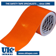 Orange reflective tape (75mm x 10M)