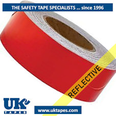 Red reflective tape  (50mm x 45M)