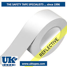 Silvery white reflective tape  (50mm x 45M)