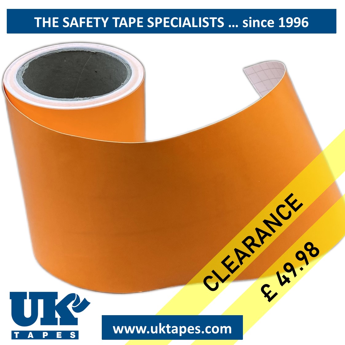 DAY-GLO marking tape: orange (168mm x 10M)