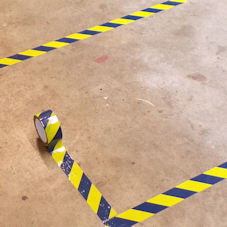 TWININATE&trade; marking tape: yellow & blue