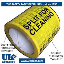 SPLIT FOR CLEANING adhesive tape