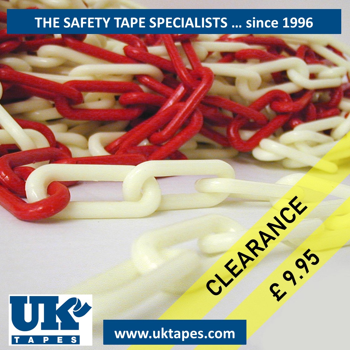 Clearance: Red & luminous barrier chain