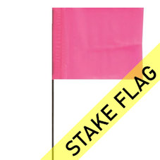 Stake Warning Flags: pink