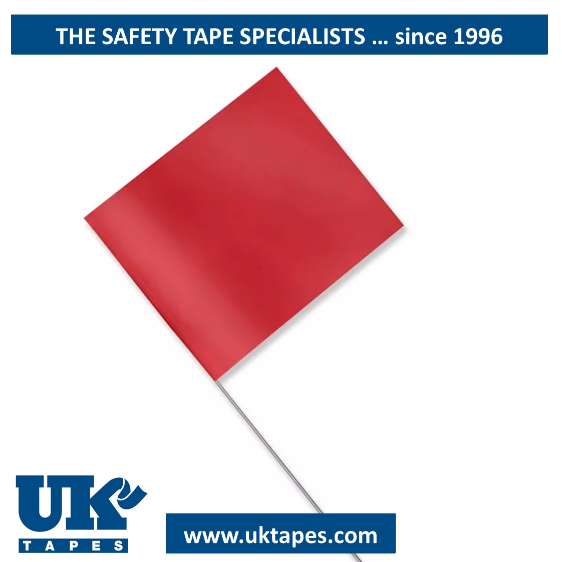 Stake warning flags: red