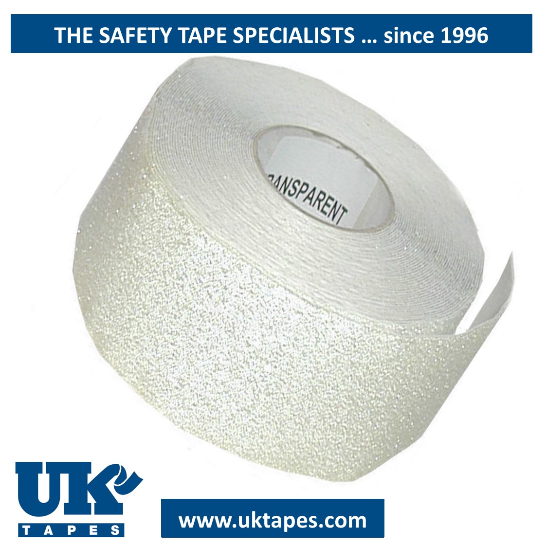 SUREFOOT&trade; Anti-slip tape: transparent (100mm)