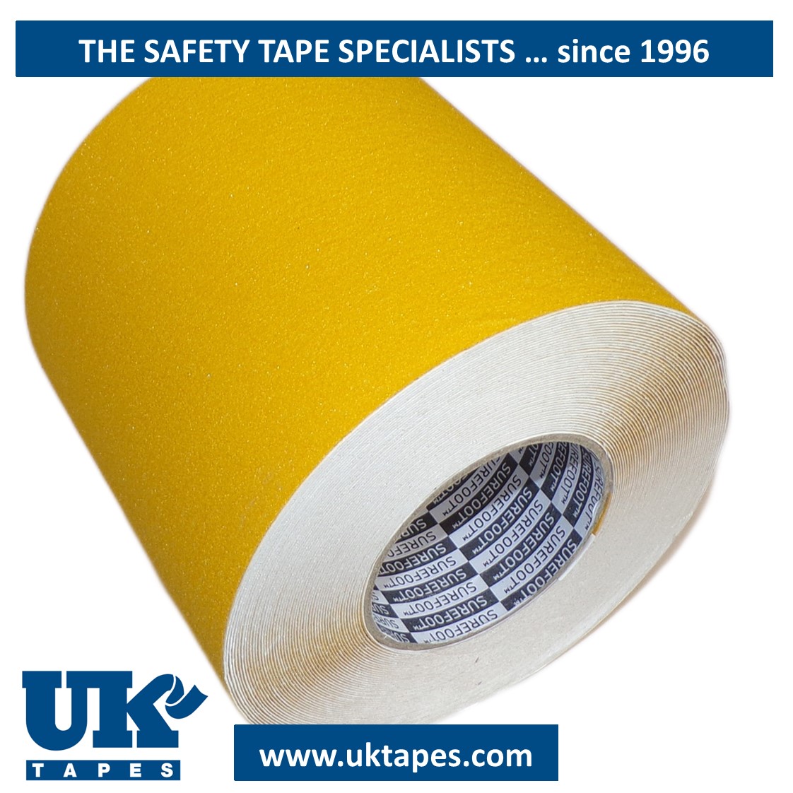 SUREFOOT&trade; Anti-slip tape: yellow (150mm)