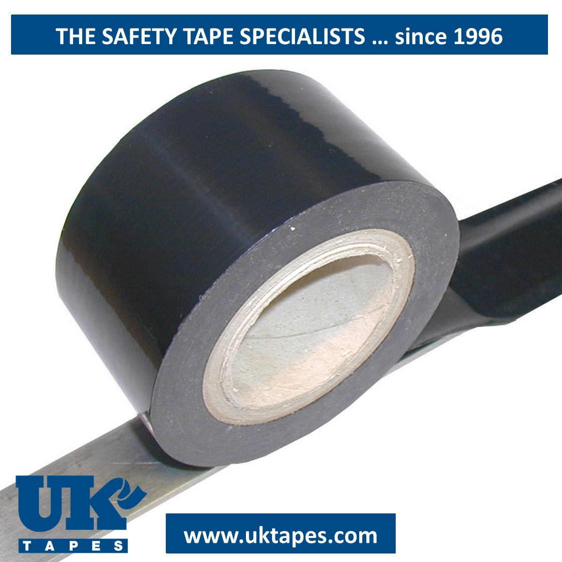 Low tack tape: black (75mm)